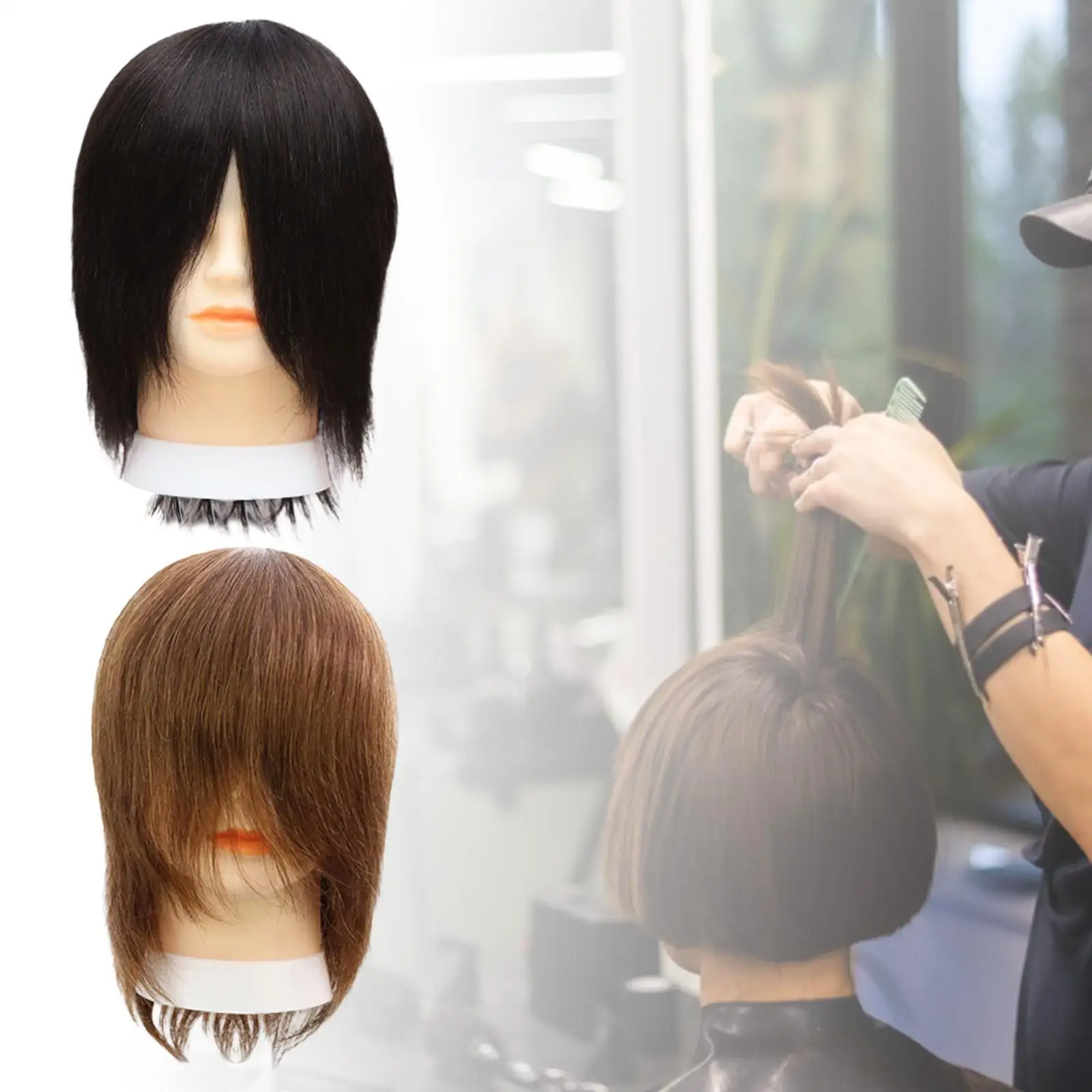 Testa di manichino femminile Testa di manichino portatile per tagliare intrecciare il parrucchiere