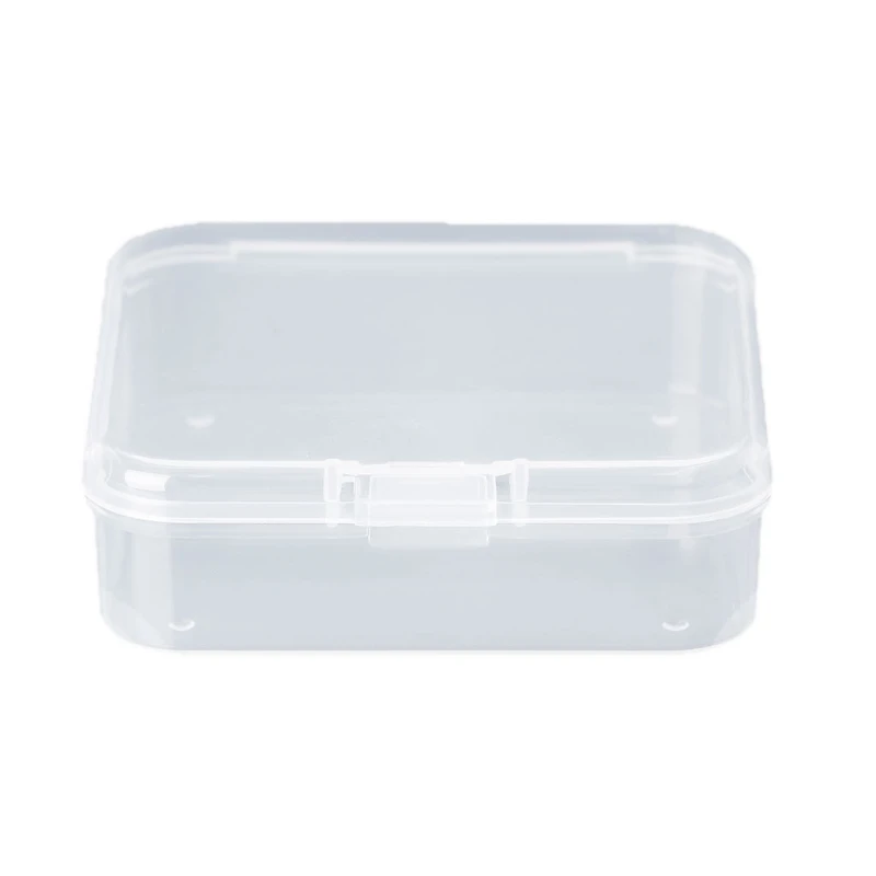 Square Transparent Plastic Jewelry Storage Boxes Beads Crafts for Case Container