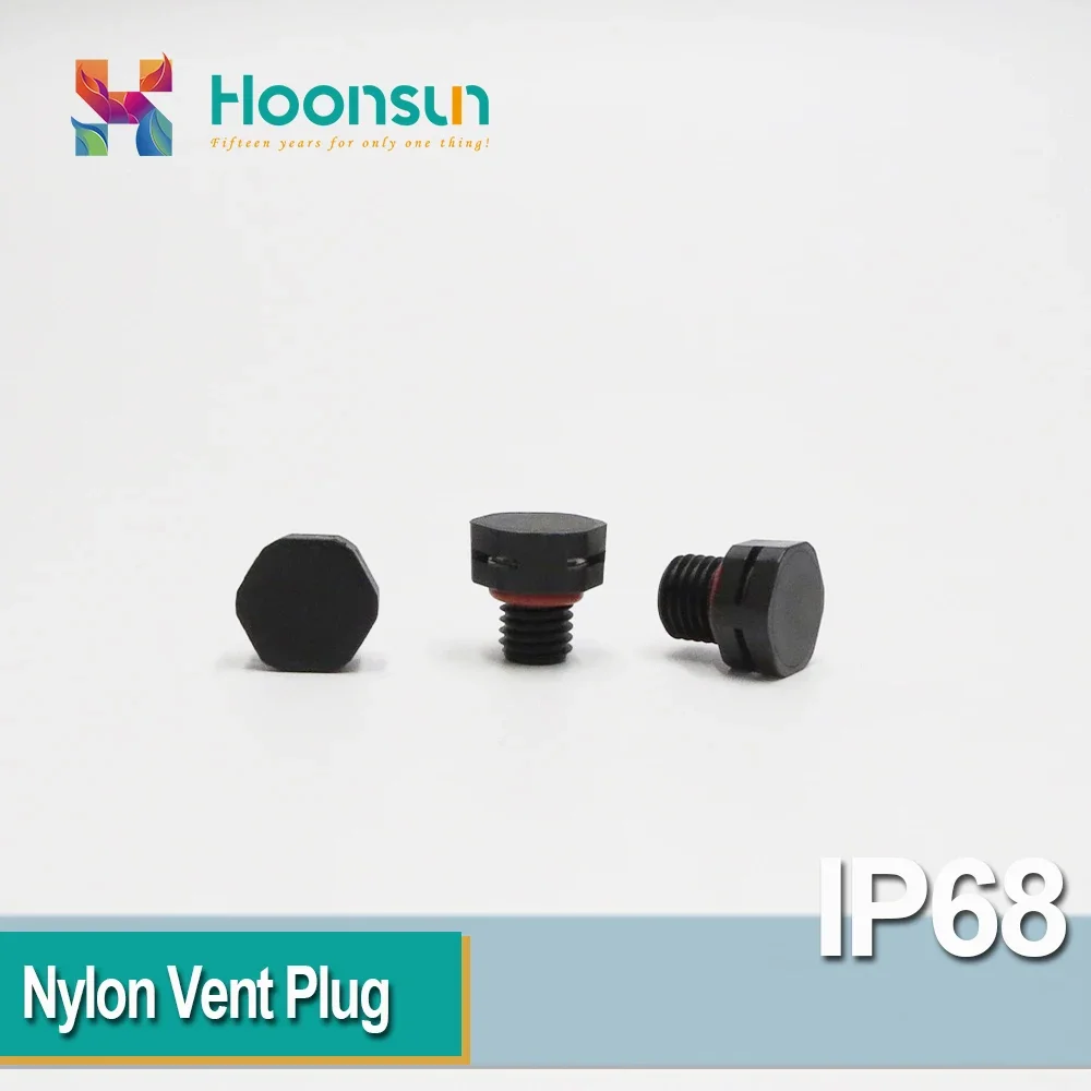 10pcs M5x0.8 M5*0.8 Nylon Screw Vent Stop Plug Plastic Breathable Screw Vent Valve Color Black