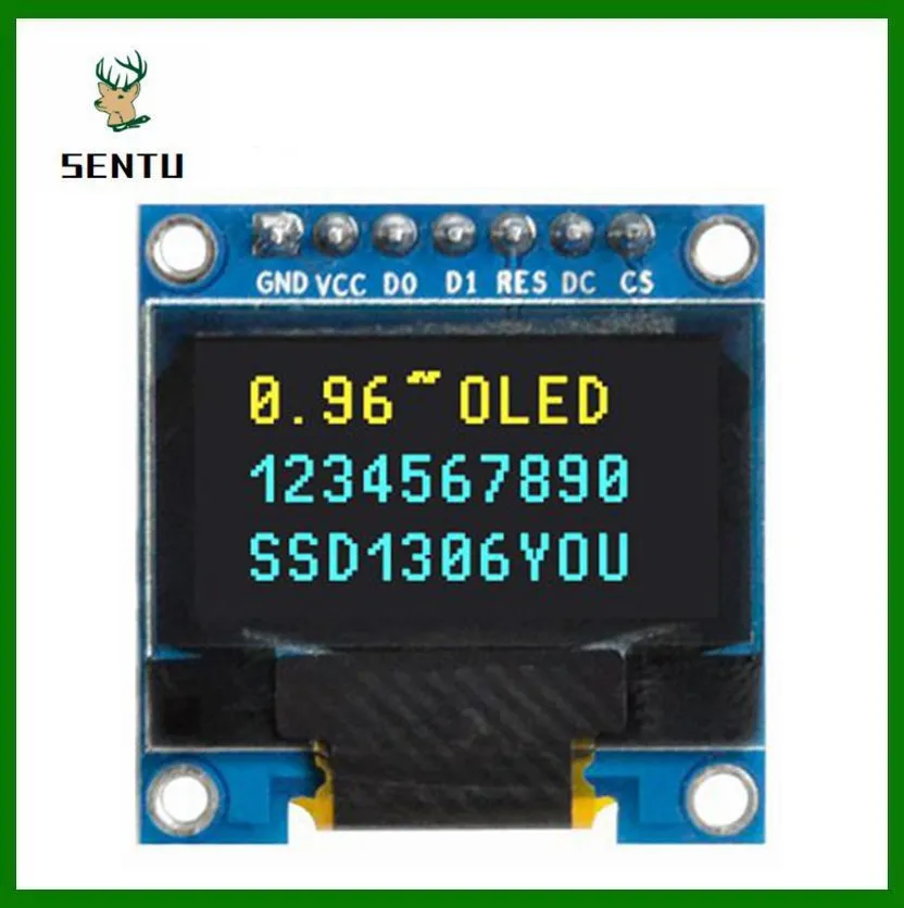 0.96 inch OLED IIC Serial White Display Module 128X64 I2C SSD1306 12864 LCD Screen Board GND VCC SCL SDA 0.96