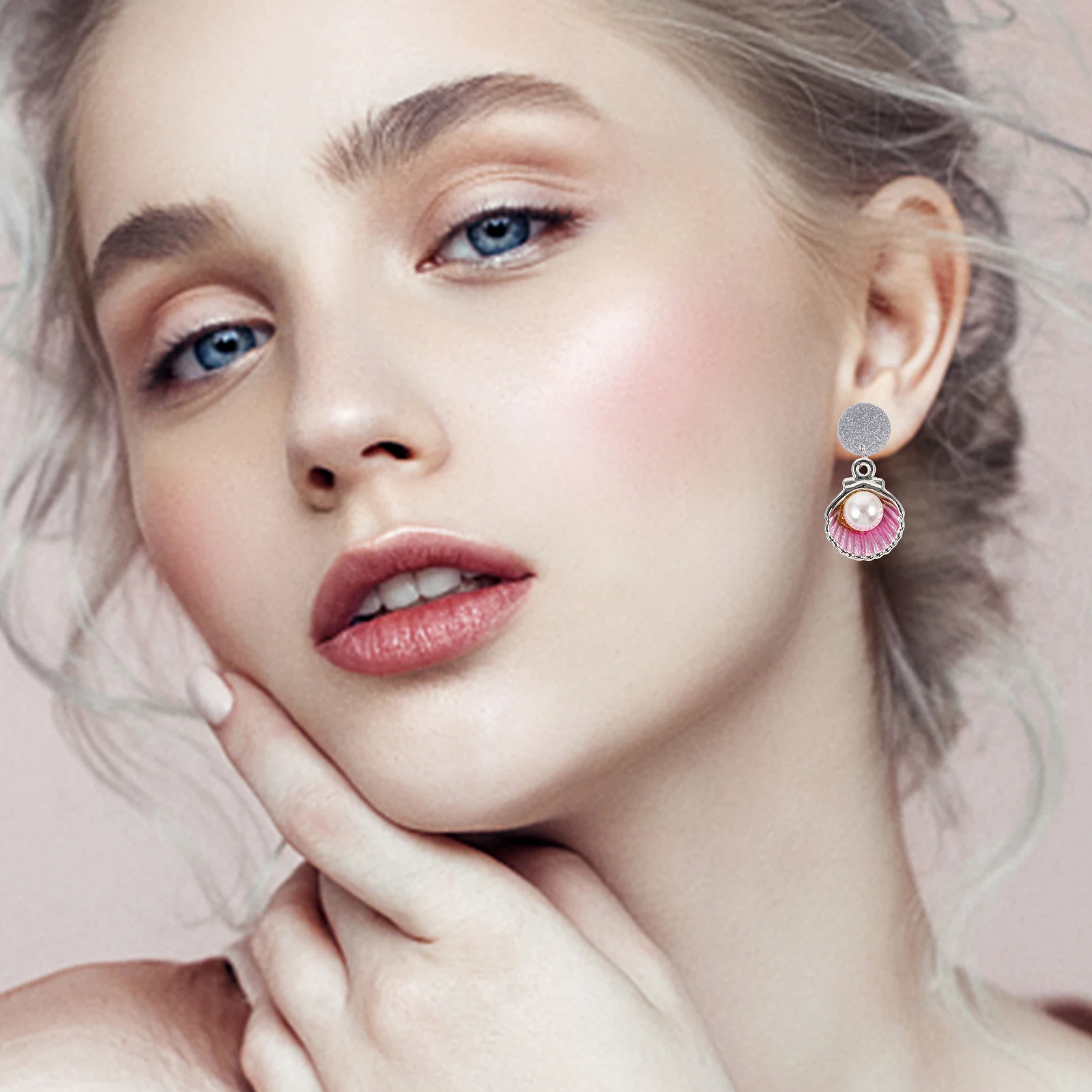 

12Pcs Pearl Drop Seashell Charms White Pink Green Alloy DIY Jewelry Accessories Necklace Earrings Pendant Crafts