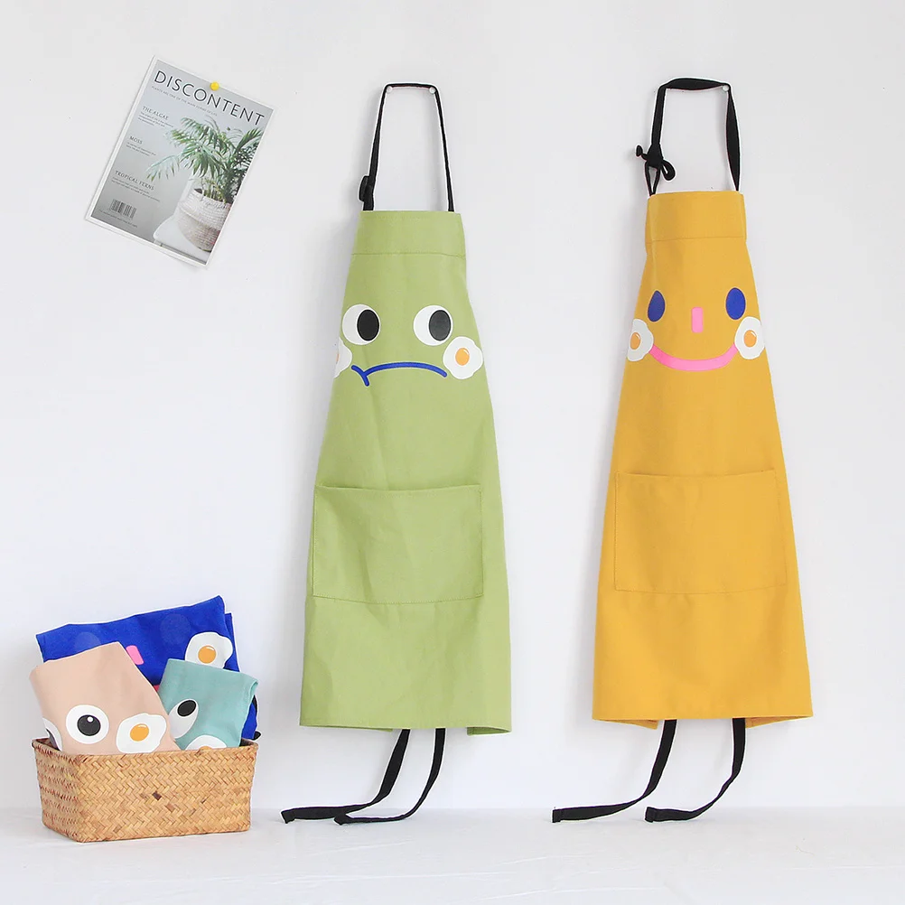 

Sleeveless Art Painting Apron for Kids Yellow Size S Machine Washable Quick Dry DIY Drawing Baking Cooking Grilling Bbq Outdoor