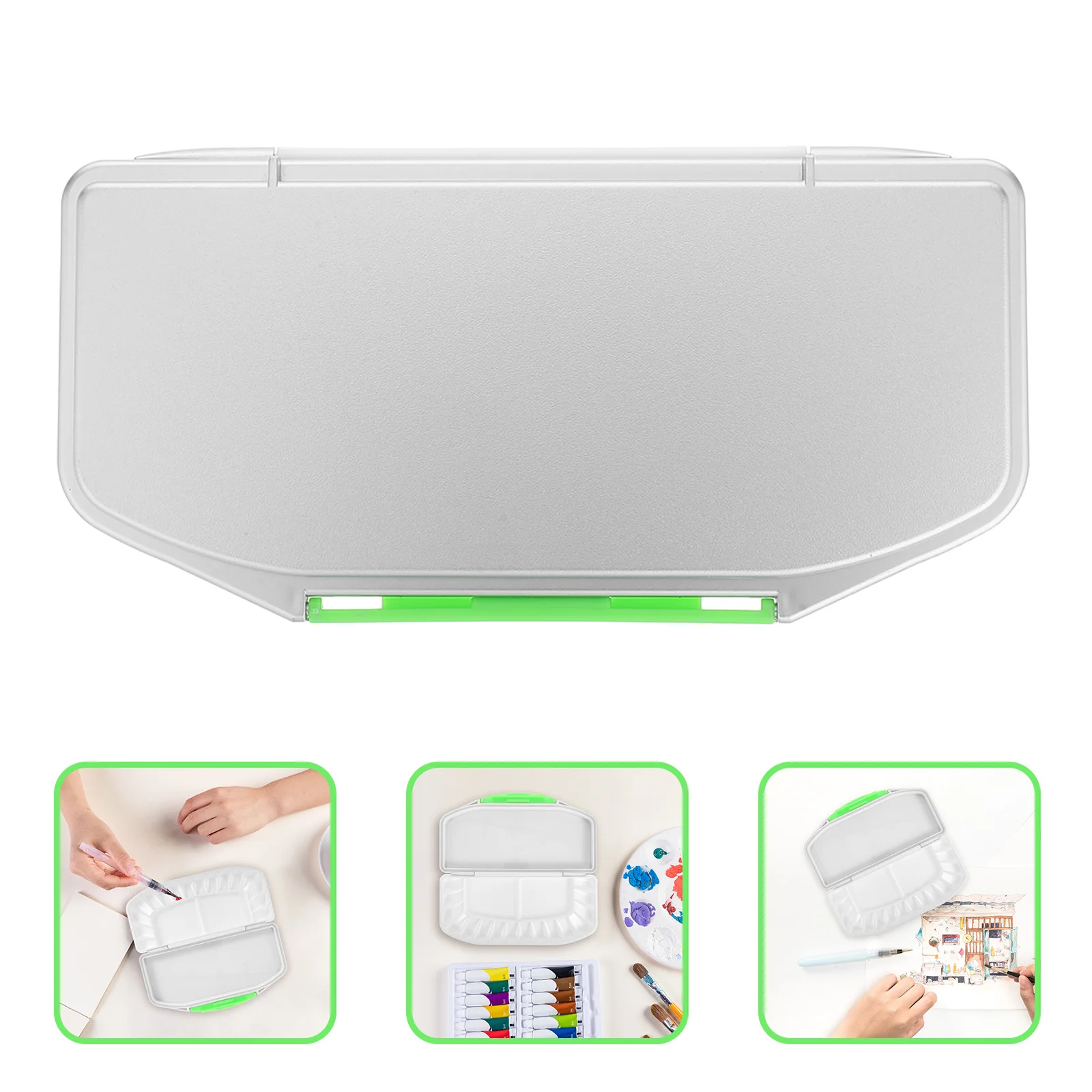 

16 Color Watercolor Paint Box Professional Artist Drawing Tool Lightweight Durable Stacking Storage Color Palette