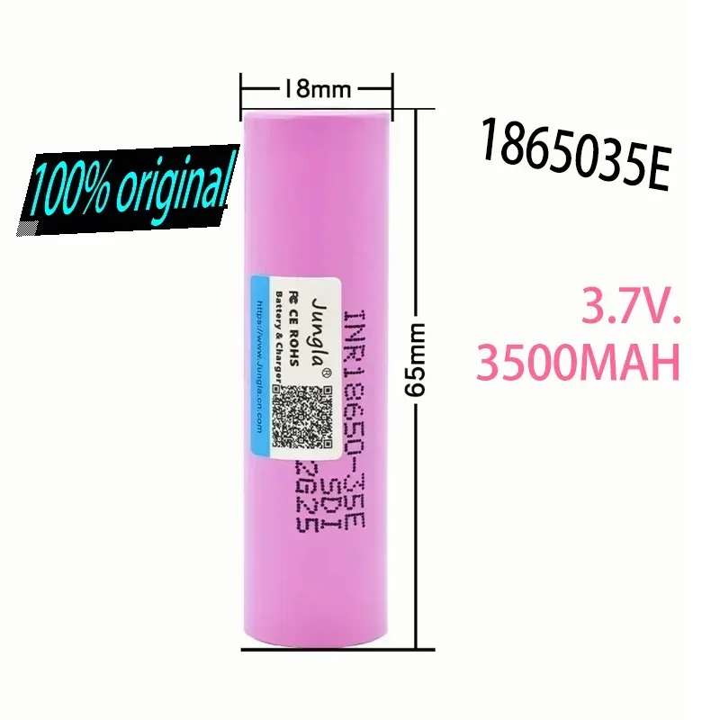 3500mAh18650brandnewlithiumbattery35E original power supply 3.7v 25A high power original INR18650 power tool screwdriver battery