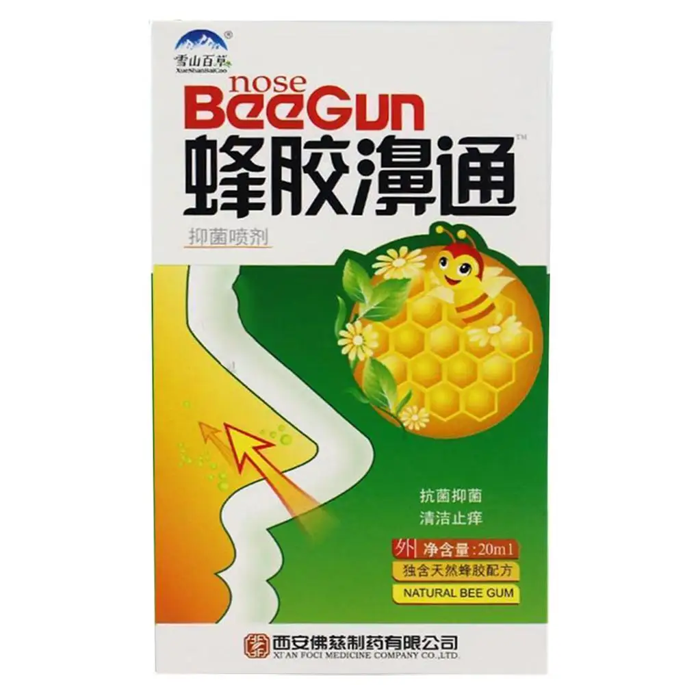 10 Stück Propolis Nasenspray Chinesisch traditionelle Kräuter Sinusitis Rhinitis Nasen tropfen Behandlung Geruch erfrischend natürliches Nasenspray