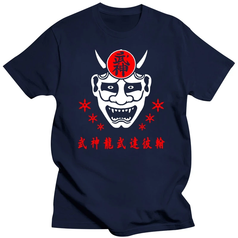 Hot Sale Men 100% Cotton T Shirt Bujinkan Ninjutsu Shinobi Budo Taijutsu Demon T-Shirt Hip Hop Tee Top Harajuku Streetwear