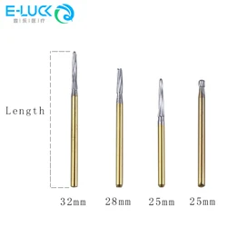 5Pcs/Box Dental Burs Tungsten Carbide Drills Trimming Finishing 1.6mm FG High Speed Handpiece Clinic Lab