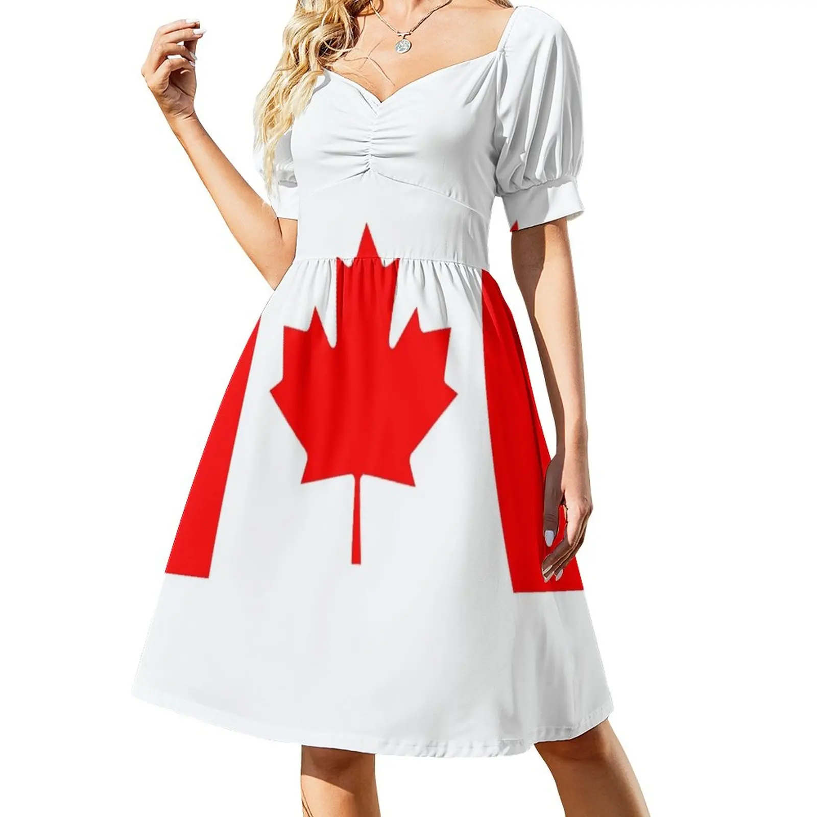 

Oh Canada Sleeveless Dress dress women summer luxury women's party dress evening prom