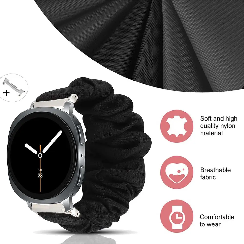 Резинка для волос SOLO LOOP для Samsung Galaxy 8, ремешок 40/44 мм, женские часы, эластичный браслет Correa Galaxy Watch 8, классический ремешок 46