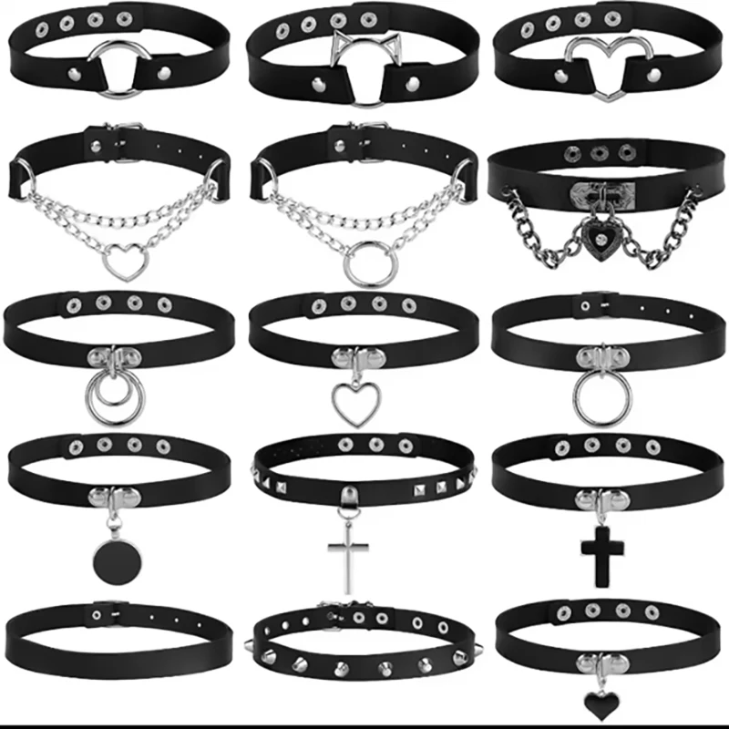 XUBCHC бижутерия marchi di lusso schmuck niñas collares mujer tendencia 2026 Mainland China Stainless steel Women Leather