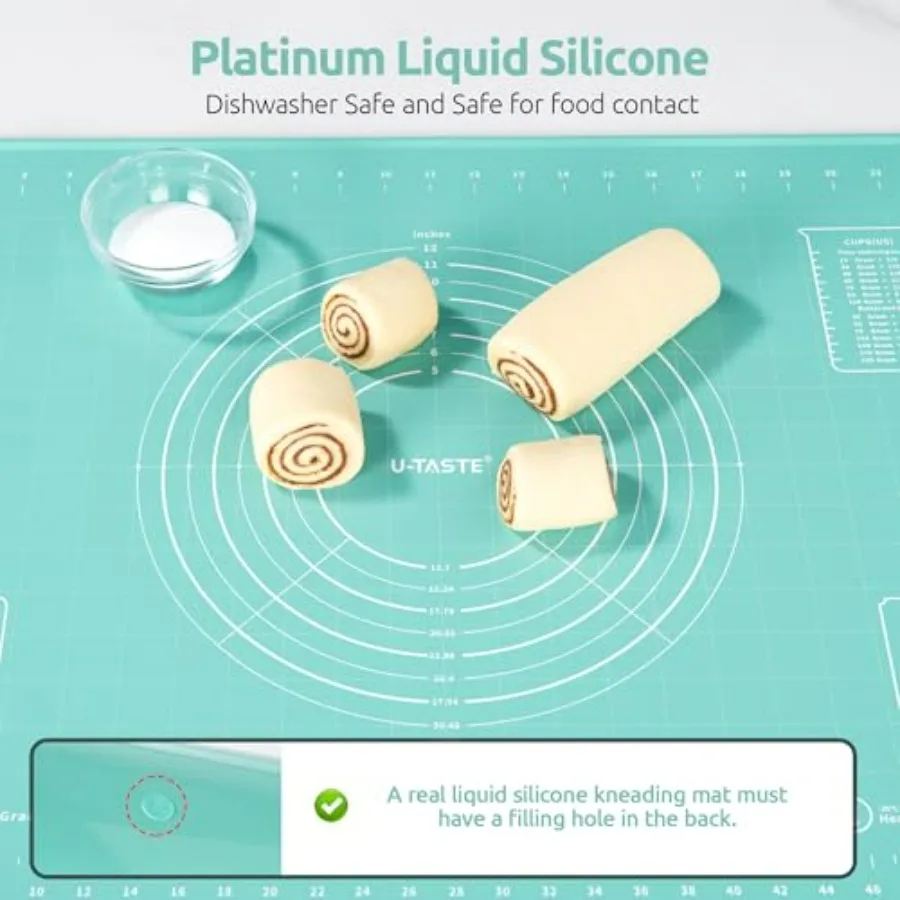 حصيرة معجنات كبيرة من السيليكون السائل مقاس 28 × 20 بوصة وحاويات تخزين صغيرة 3 أونصة 6 أونصة صندوق فريزر من السيليكون السائل بدرجة الطعام