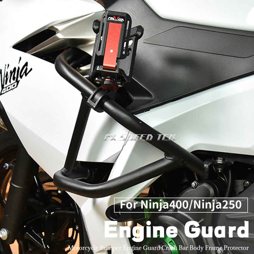 

MK For KAWASAKI Ninja 400 Ninja 250 Motorcycle Accessories body Bumper Engine Guard Bar Fall Prevention Protection Kit 2018-2022