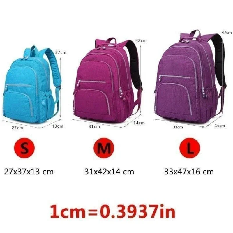 3 Sizes Backpack School Bag For Teenage Travel Backpacks Nylon Backpacks Casual Travel Laptop Bag For Men Women