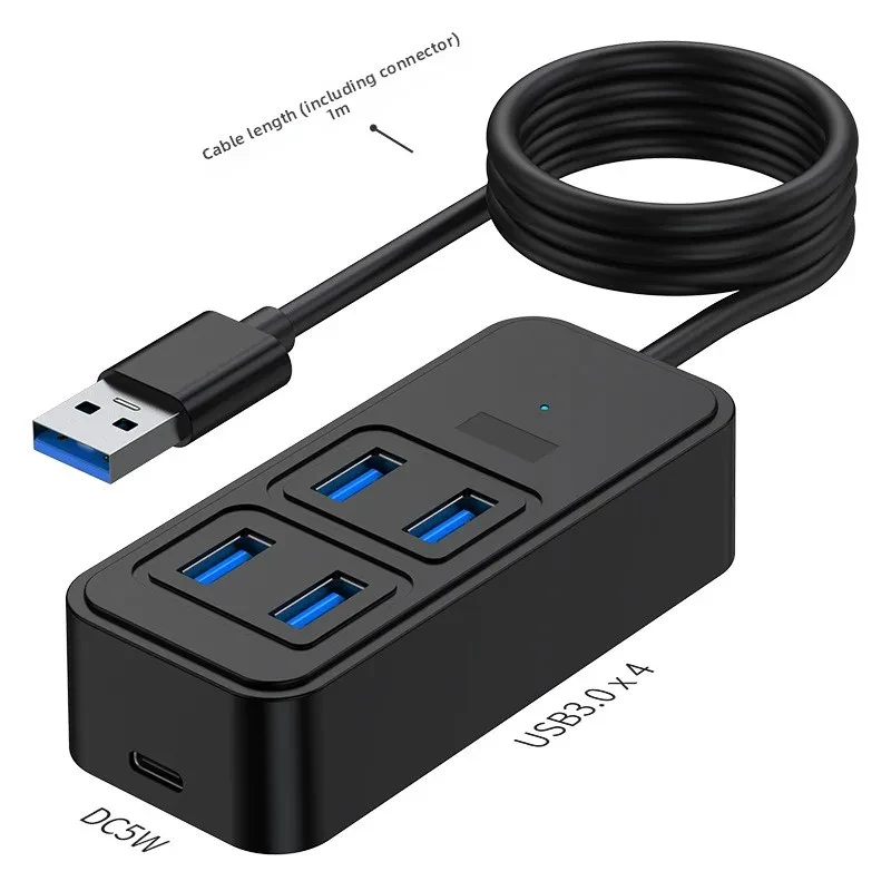 

1-to-4 Type-C Splitter DC Powered Hub 3.0 Laptop Tablet Adapter USB Hub