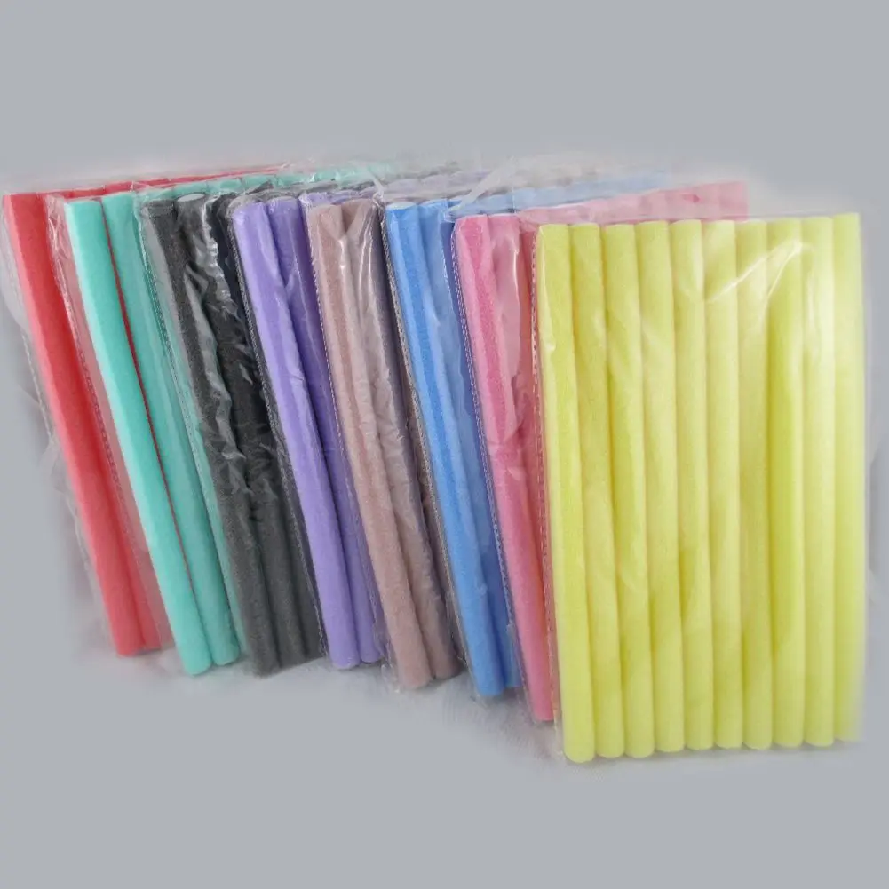 Fast Shipping Wholesale 10pcs Lot Curler Makers Soft Foam Bendy Twist Curls DIY Styling Hair Rollers Tool for Women Accessories