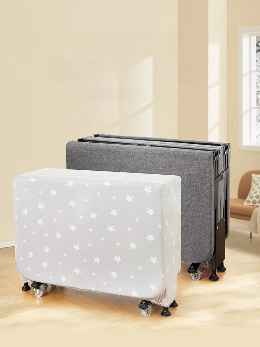 Elastic Dust Cover for Folding Bed Hospital Nap Time Sleepover Bed Cover Storage Bag Cover Cloth Japanese Style Milk Silk Mat...