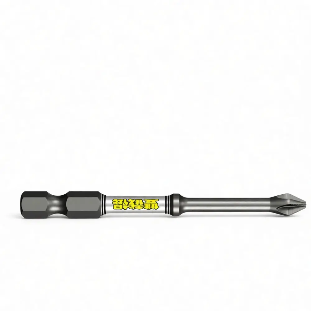 For Daien D2 Phillips Screwdriver Bit Strong Magnetic Anti Slip Serrated Head Extension Power Drill Tool Hex Shank
