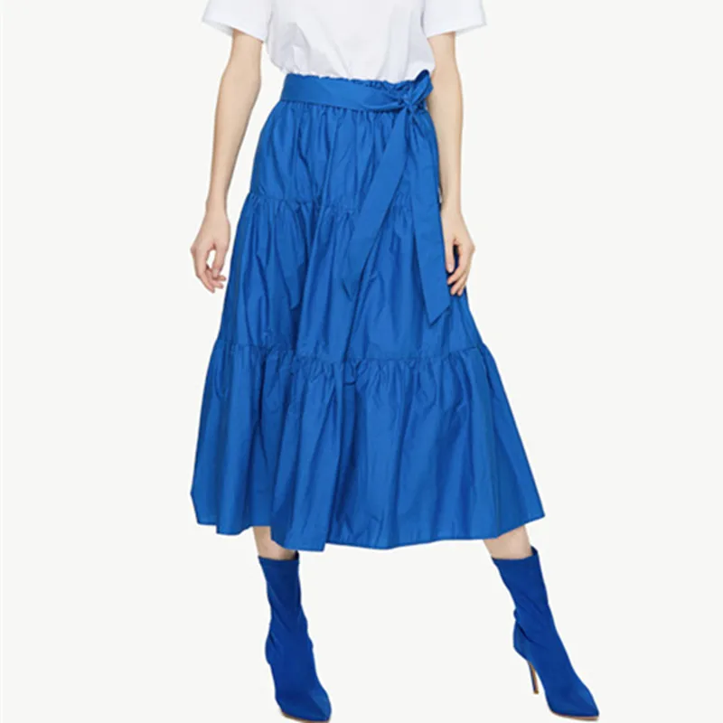 Faldas largas bohemias de verano 2026, falda coreana negra para mujer, falda elegante de algodón y lino, faldas maxi de talla grande, falda vintage
