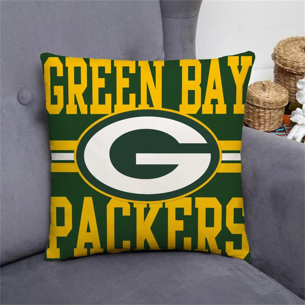 Green BayS PackerS Cover for Pillow Covers Decorative Sofa Cushions Cushion Cover 40x40cm Cushions Home Decor Pillowcases 50x50