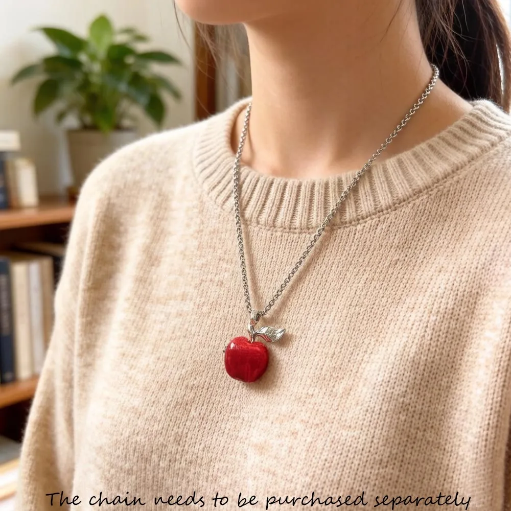 Pendant Apple Brand New Fine Jewelry Europe 925 Sterling Silver Vintage Gift For Women