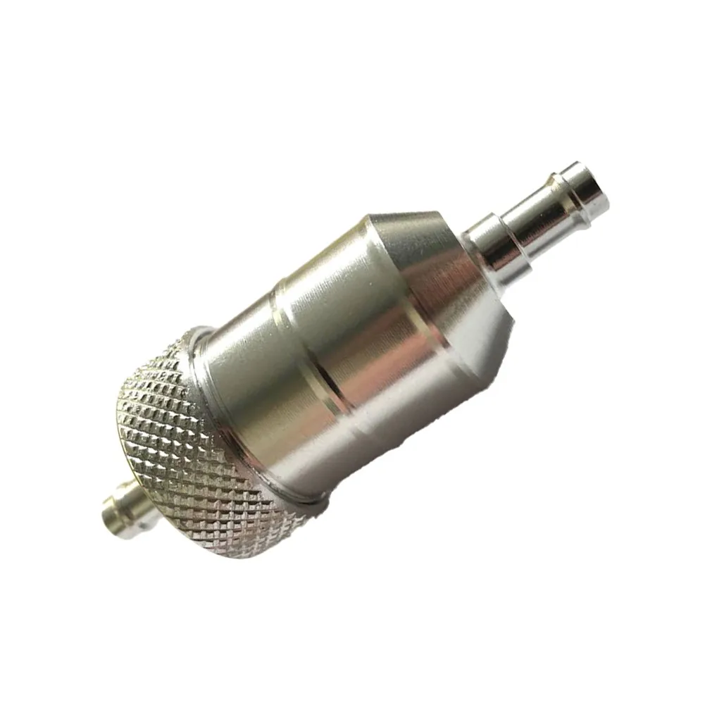 Motorcycle Fuel Filter Tool Fuel Filter 1 Pcs 5/16 Inlet And Outlet 8MM CNC Aluminum Alloy Inlne Silver Motorcycle