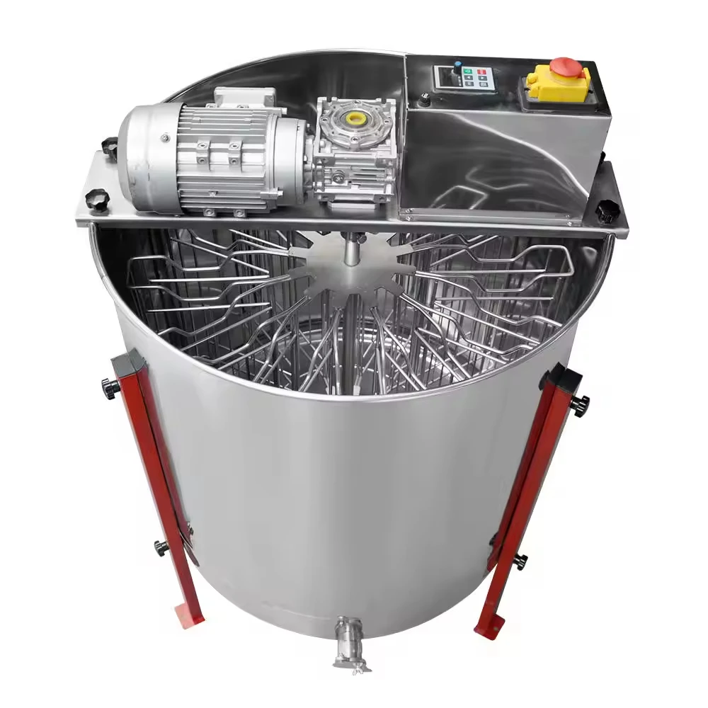 2024 New High Quality 4 6 8 Tier Stainless Steel Electric Honey Extractor with Auto Turnover for Honey Processing and Mixing