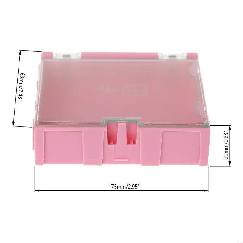 U4LA Mini SMT Электронная коробка IC Электронные компоненты Корпуса хранения 75x63x21mm