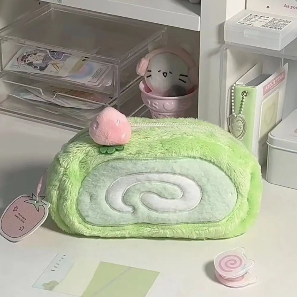 

Cute Honeydew Swiss Pen Bag Large Capacity Multi-functional Stationery Bag Pen Box School Office