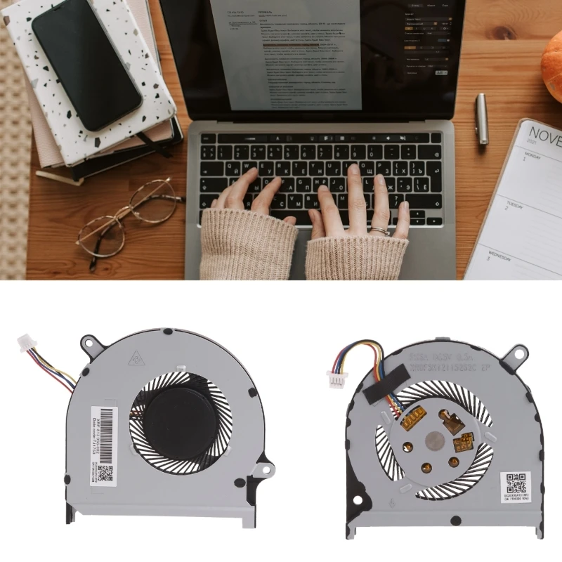 Quạt tản nhiệt CPU GPU Quạt tản nhiệt máy tính xách tay cho INSPIRONs 7590 7591 Cooler DC5Vv