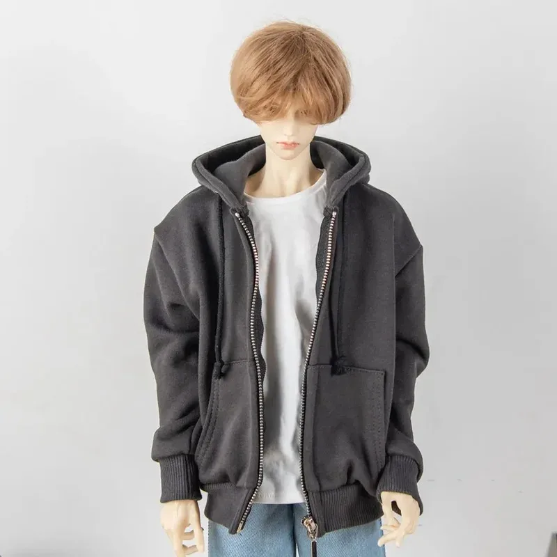 

1/4 1/3 Doll's Clothes Zipper Sports Overcoat for 40-48cm,58-63cm,65-70cm,70-73cm,75cm Bjd Doll Handsome Top Doll Accessories