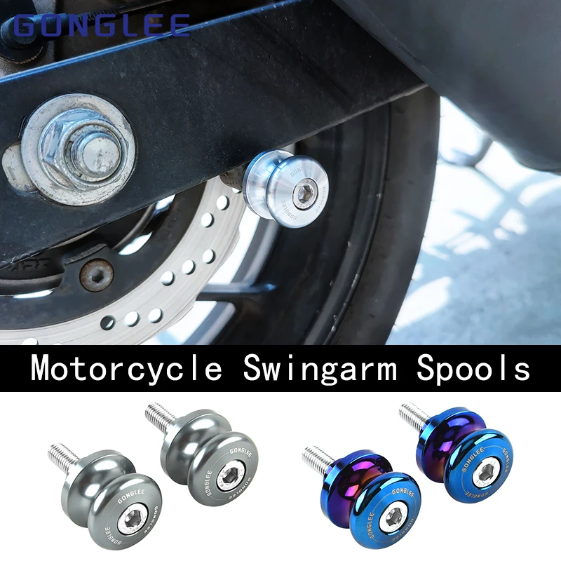Swingarm Spools for SUZUKI V-Strom 650 800DE/RE Vstrom 800 1050 DE/XT GSX8S GSX8R GSX8T GSXS950 GSX1300R GSXR1000 GSXR1000R