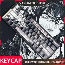 Levi Ackerman Keycaps Anime Attack On Titan Cherry Pbt Gaming Keycaps Thermal Sublimation Customized for Mechanical Keyboard