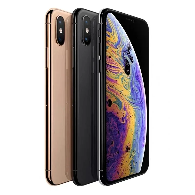 هاتف Apple iPhone XS MAX 4g الذكي Apple A12 شاشة OLED 6.5 بوصة كاميرا 12 ميجابكسل 3174 مللي أمبير في الساعة 18 وات شحن IOS أصلي مستعمل iPhone