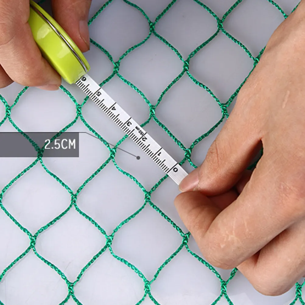 Golf Training Net Green Hemmed Edges With Stickers Security Mesh For Stairs Safety Barrier Course Netting Protecting Mesh