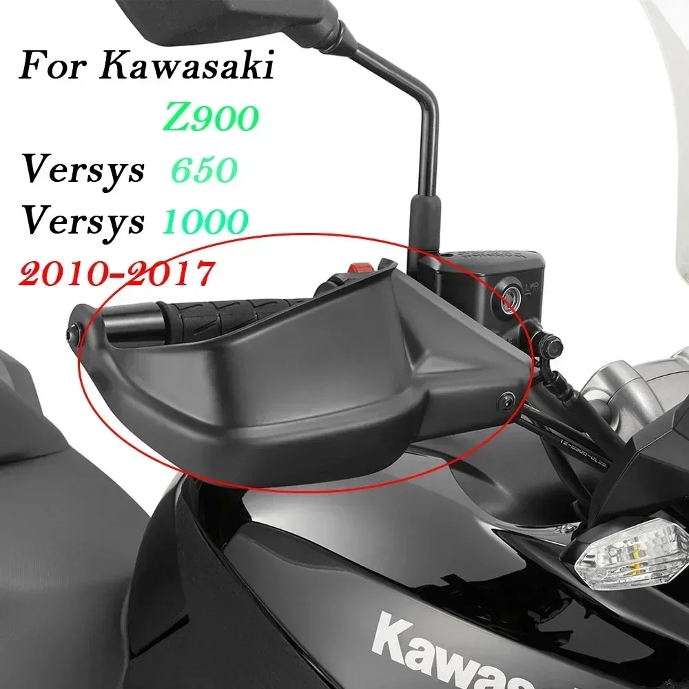 Black Motorcycle Handguards Hand Protectors For Kawasaki Z900 2017 Versys 650 Versys 1000 2010 11 12 13 15 14 15 16 Handguard