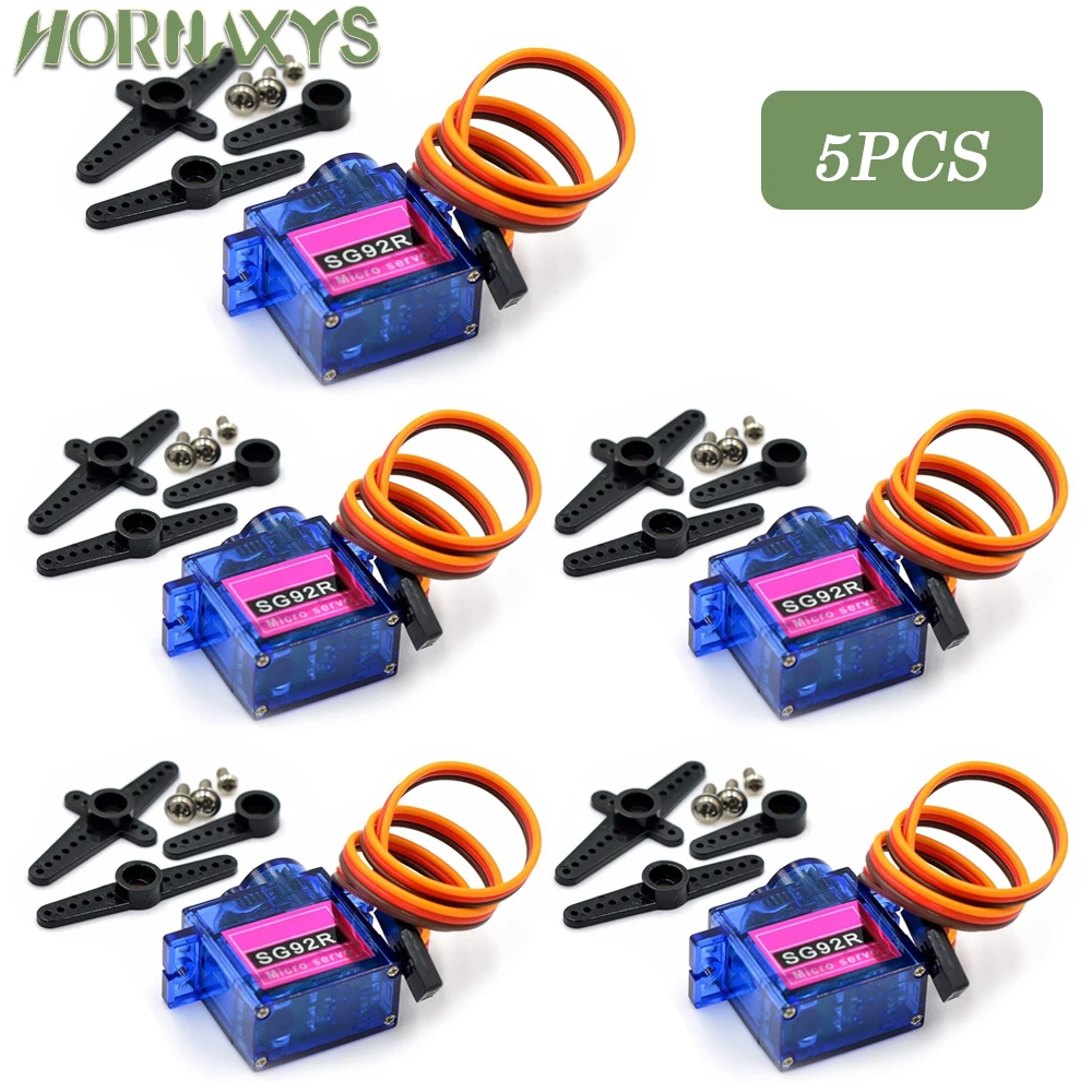 1-10pcs Rc Mini Micro Classic servos SG92R Blue 180 Degree for RC Planes Fixed Wing Aircraft Model Telecontro