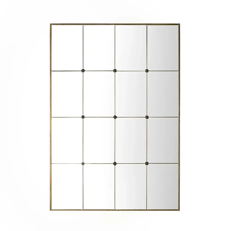 Y1 French side decoration porch background wall wall wall hanging fireplace restaurant art mirror
