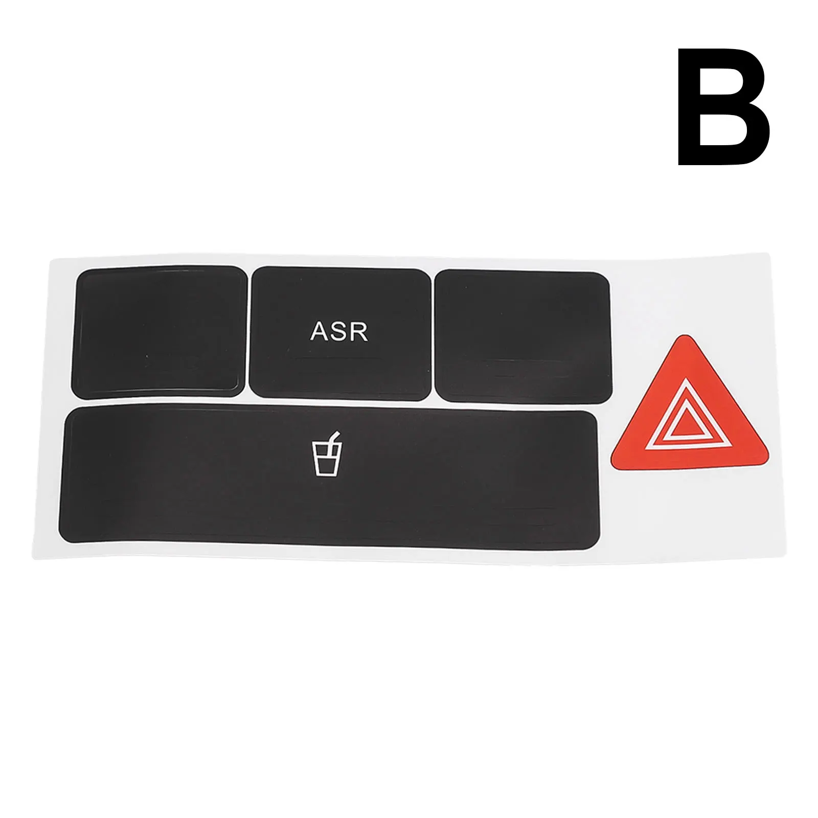 Center Console Button Repair Stickers For A6 C5 1998 - 2004 Cover Trim Decals For Emergencys Stop Panel Cup Holder Key