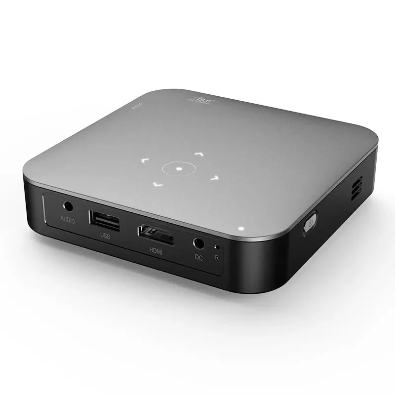 Projetor de Vídeo Smart Mini Full HD, 9000 Lumens, Entretenimento doméstico, Jogo de escritório, Jogo curto, Digital Pico DLP, Exterior, Novo