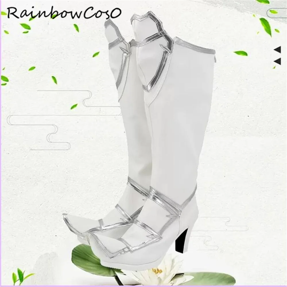 Alice Synthesis Thirty Rising Steel Eydis Sword Art Online Cosplay Shoes Boots Game Anime Party Halloween Chritmas W3880