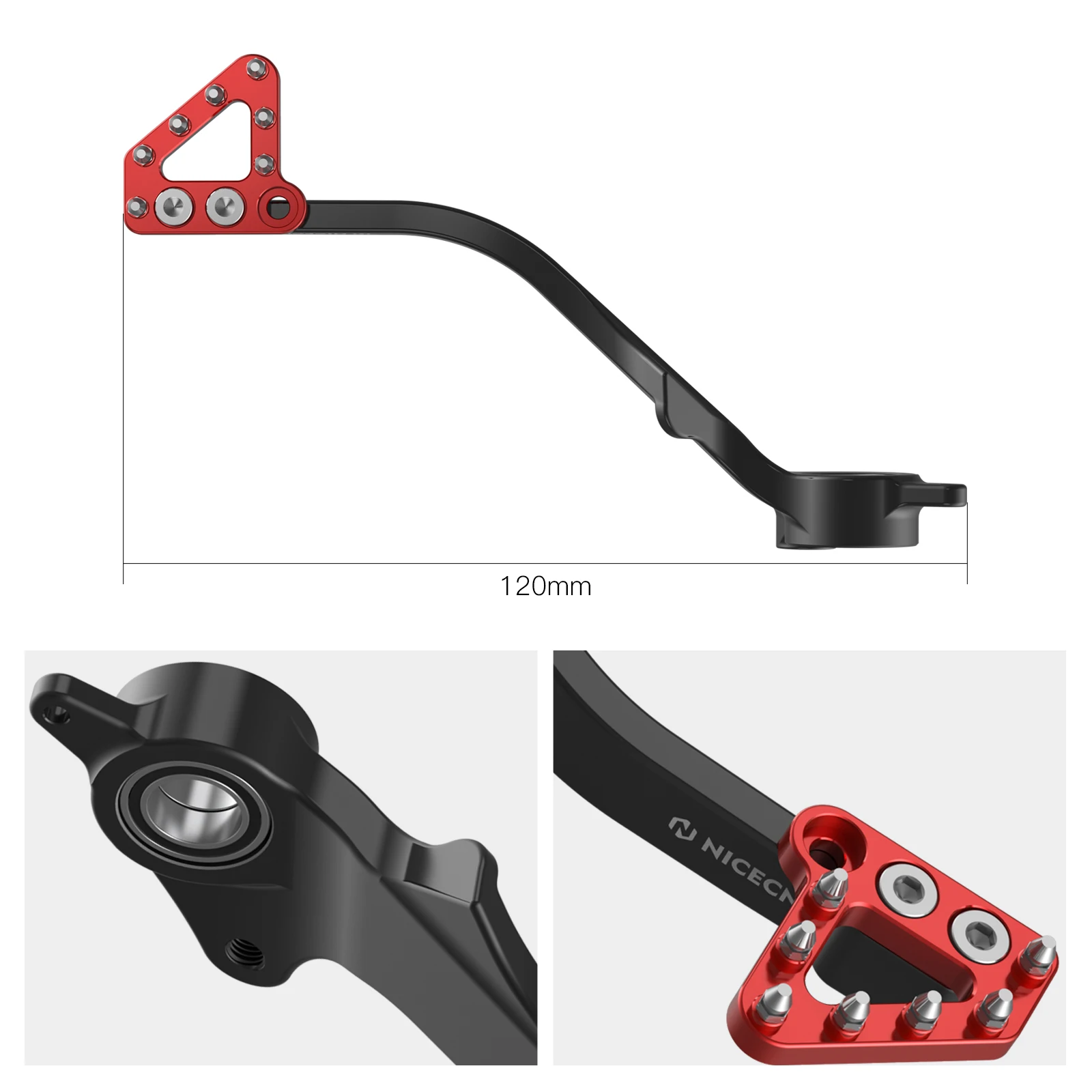 (EU-Lager) NICECNC Für Husqvarna 701 Enduro /Supermoto KTM 690 Enduro R 690 SMC R 2019-2024 Fußbremspedalhebel Fußrasten-Set – Detail 14