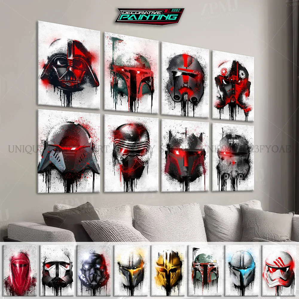 

Movie Star Wars Graffiti Character Avatar Wall Art HD Prints Home Decor Poster Pictures Canvas Painting For Living Room No Frame