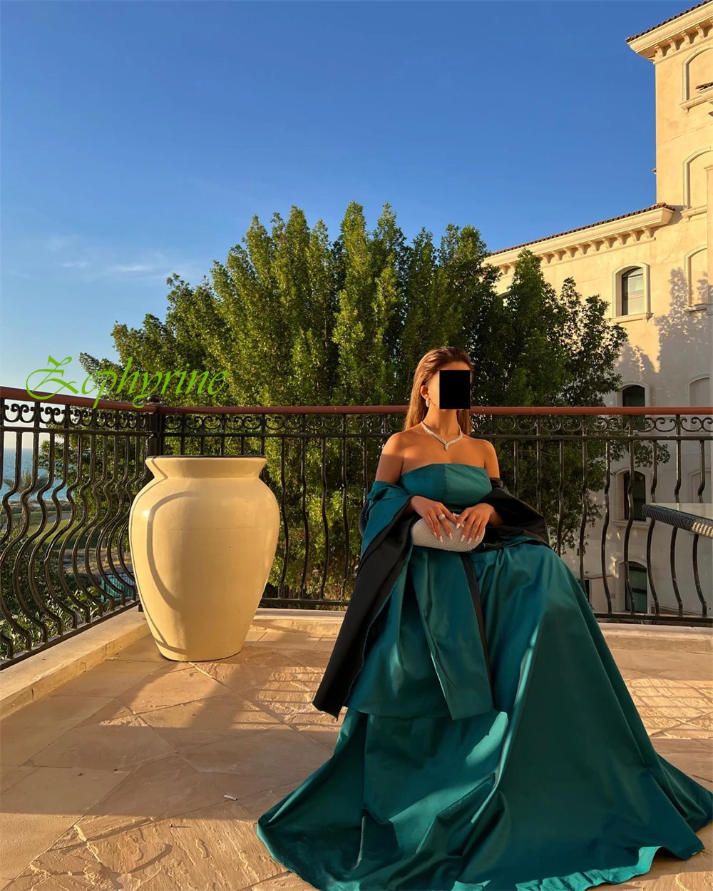 Personalizado cetim sem alças xale a linha vestido de noite até o chão requintado vestidos de baile moda ocasião especial vestidos