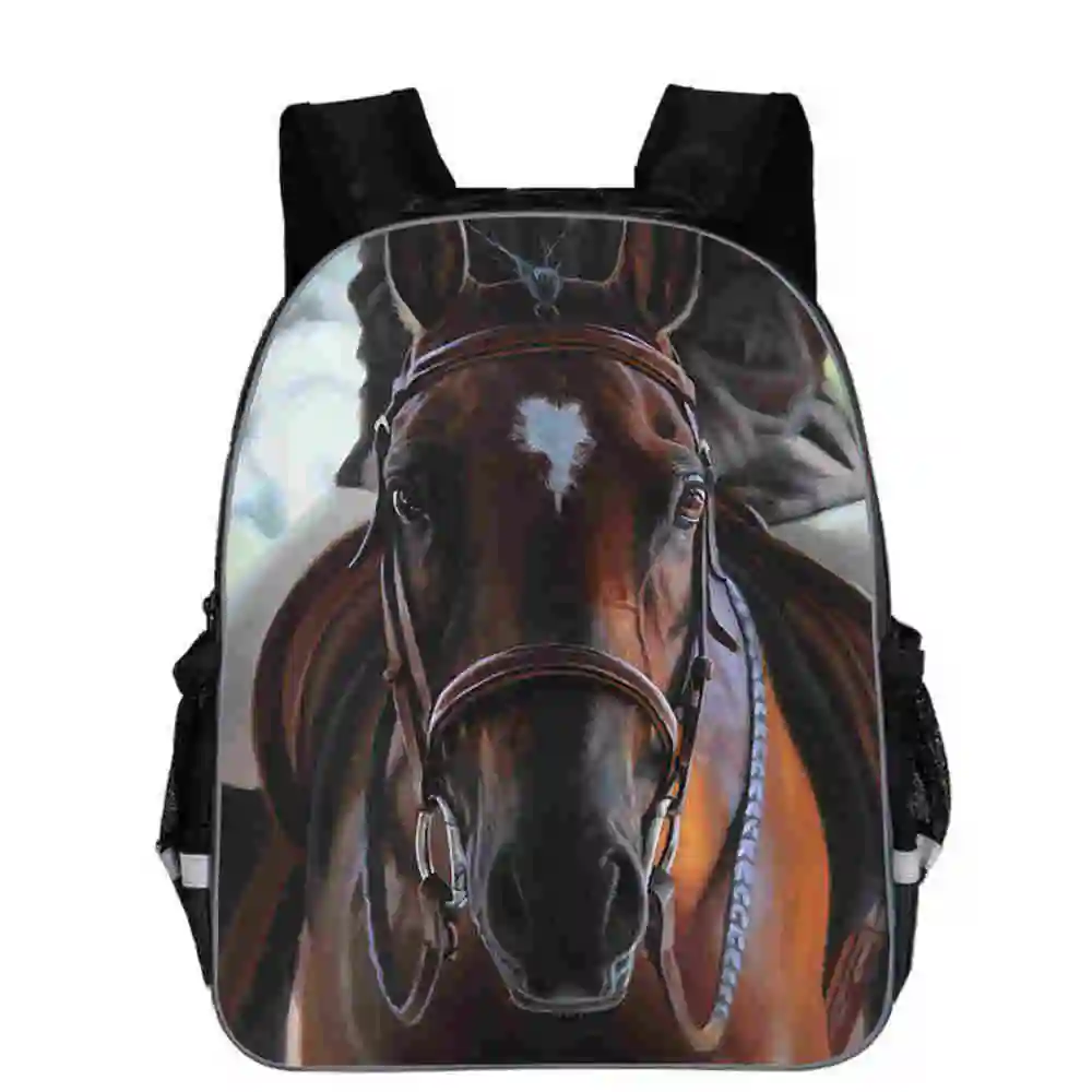 Classic Novelty Horse T-rex Unicorn Notebook Backpacks pupil School Bags 3D Print Oxford Waterproof Boys/Girls Laptop Backpacks