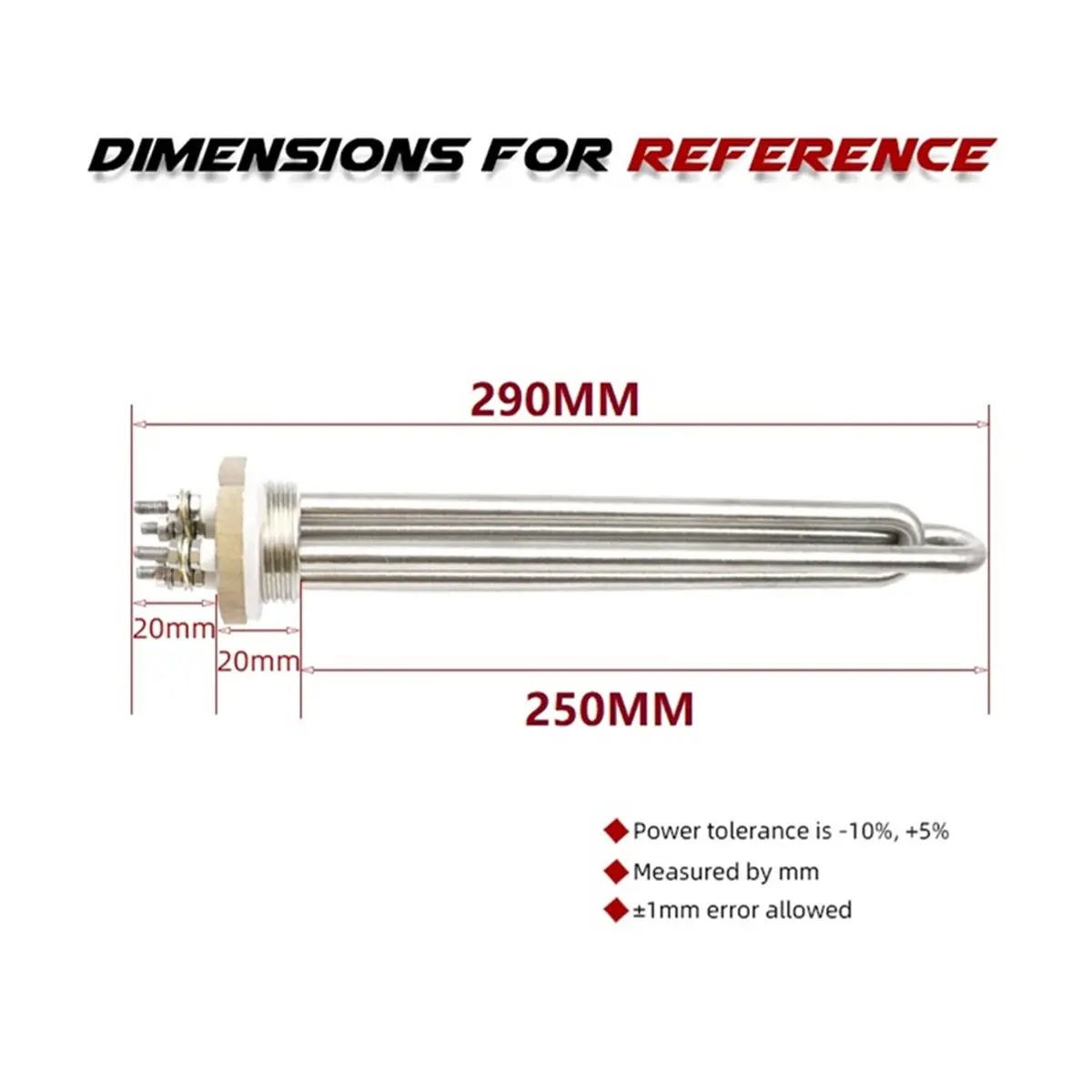 【TODAY-BUY】~@ 48V 3000W DN25 Thread Electric DC Stainless Steel Solar Water Heater Immersion HeatingElement