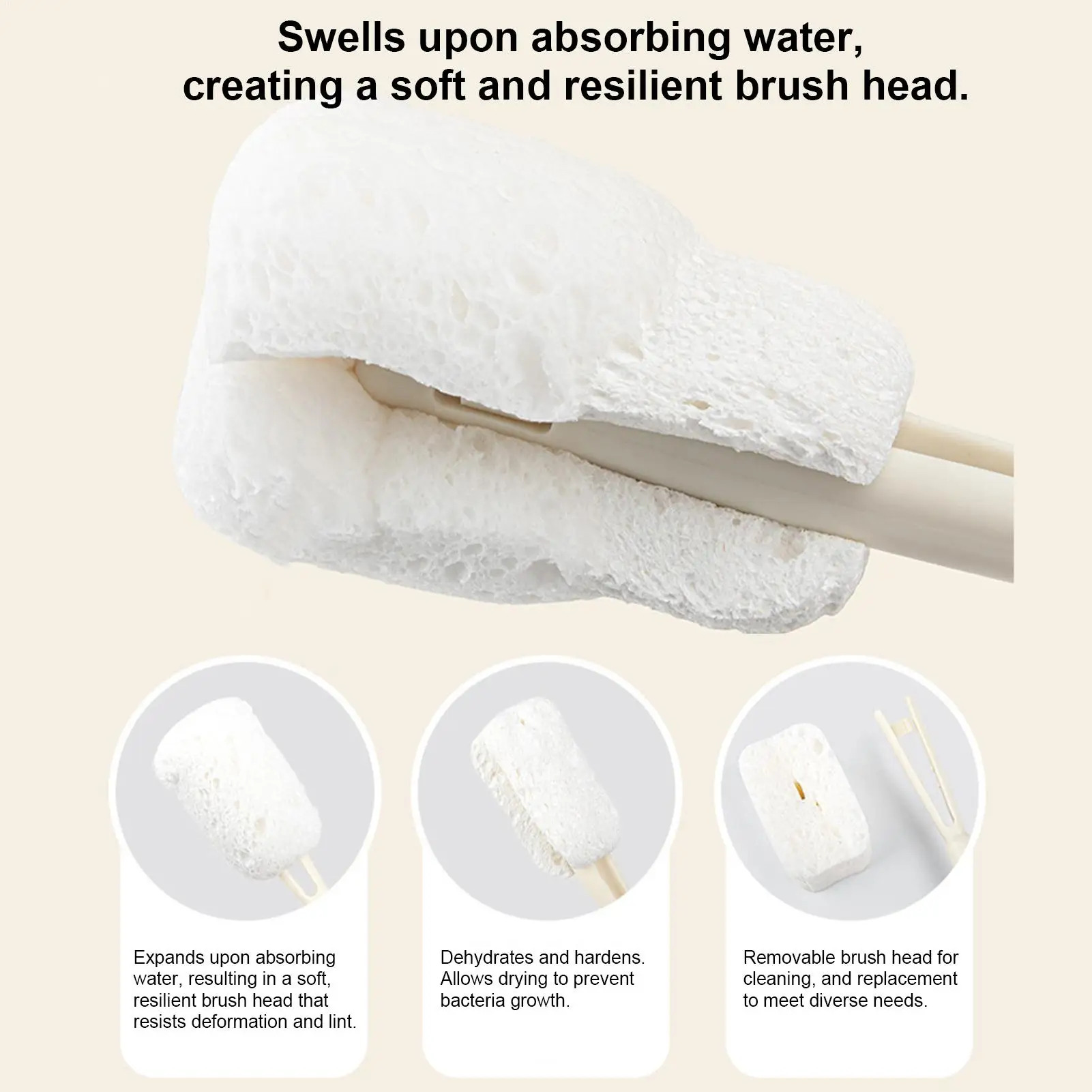 Water Bottle Brush Set Flexible Silicone Cups Cleaning Tools Water Bottle Cleaner Brush For Lids Straws Nipple Breast Pumps