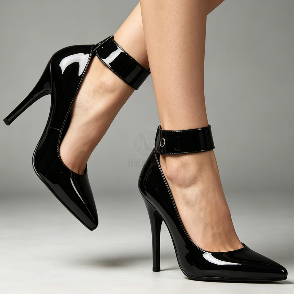 jialuowei BDSM Sexy Fetish High-Heel Pumps Lock And Key 5