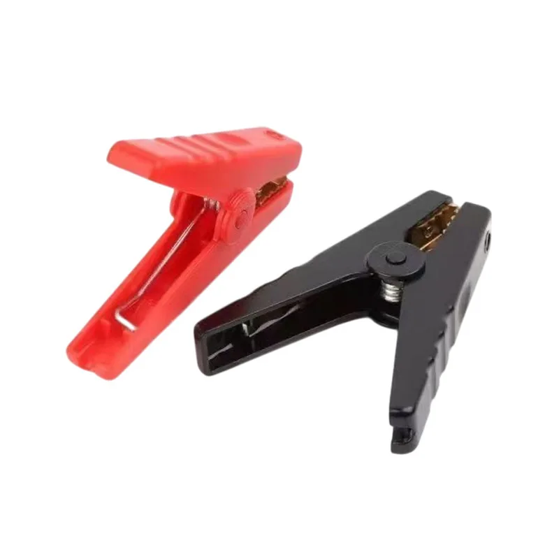 2Pcs Professional 100A Insulated Crocodile Clamps for Car Battery Chargers and Emergency Jump Start