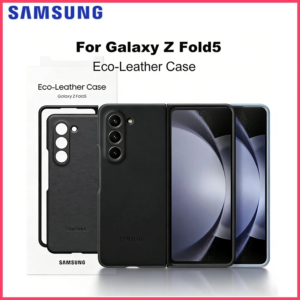 

Original Samsung Galaxy Z Fold5 5G Eco-Leather Case for Z Fold 5 High Quality Leather Protective Cover EF-VF946