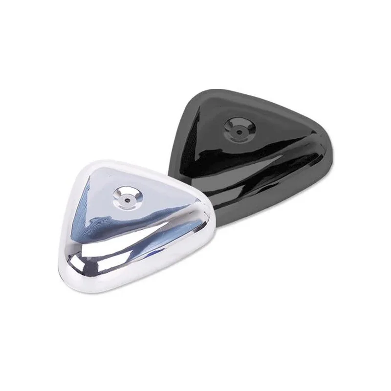 الكروم/أسود ABS دراجة نارية منقي هواء مبيت مرشح التدفق العالي غطاء لهوندا الظل VT600 Steed 400 VLX 600 1988-1998 #1